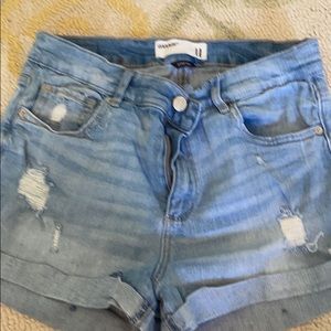 Garage jean shorts